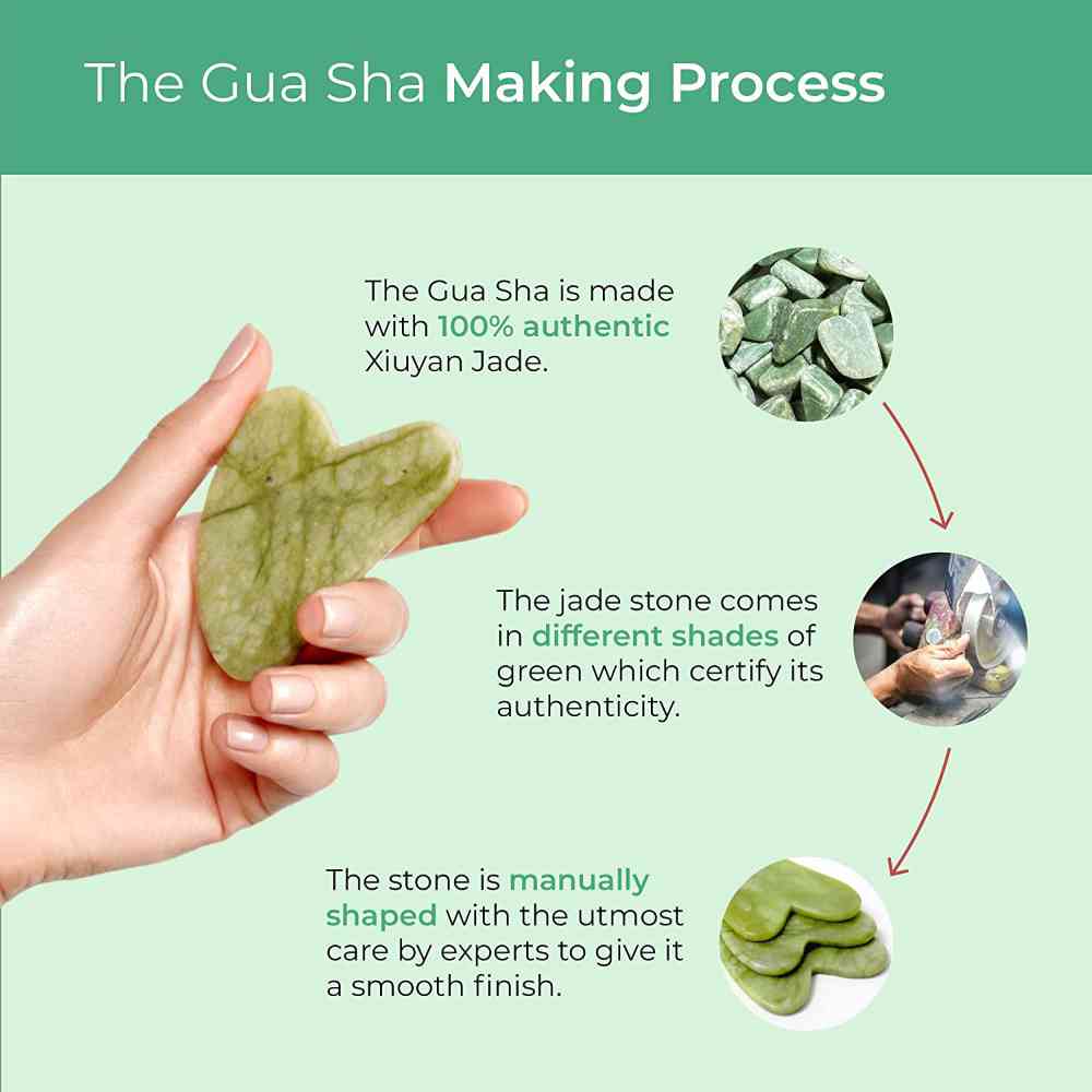 Gua Sha Taggit Kit - Avslappning i Grön - 8