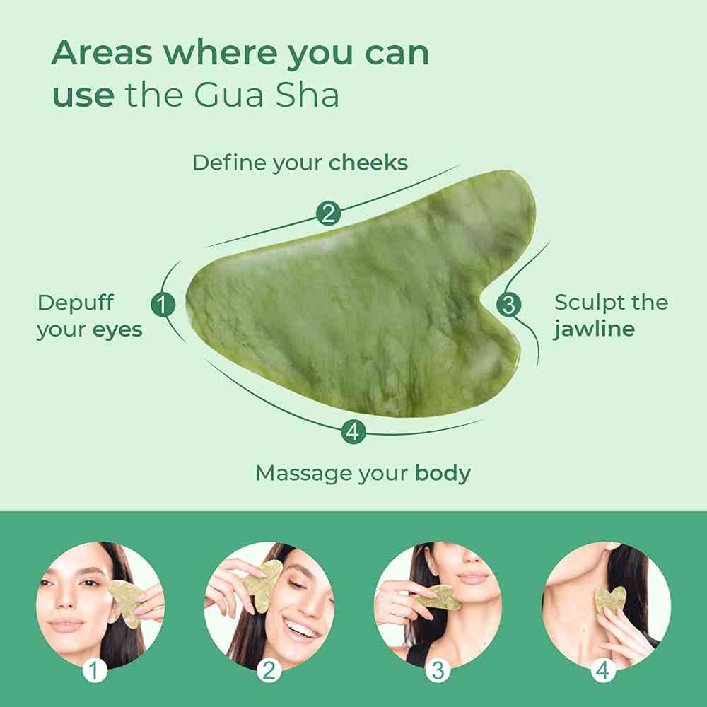 Gua Sha Taggit Kit - Avslappning i Grön - 7