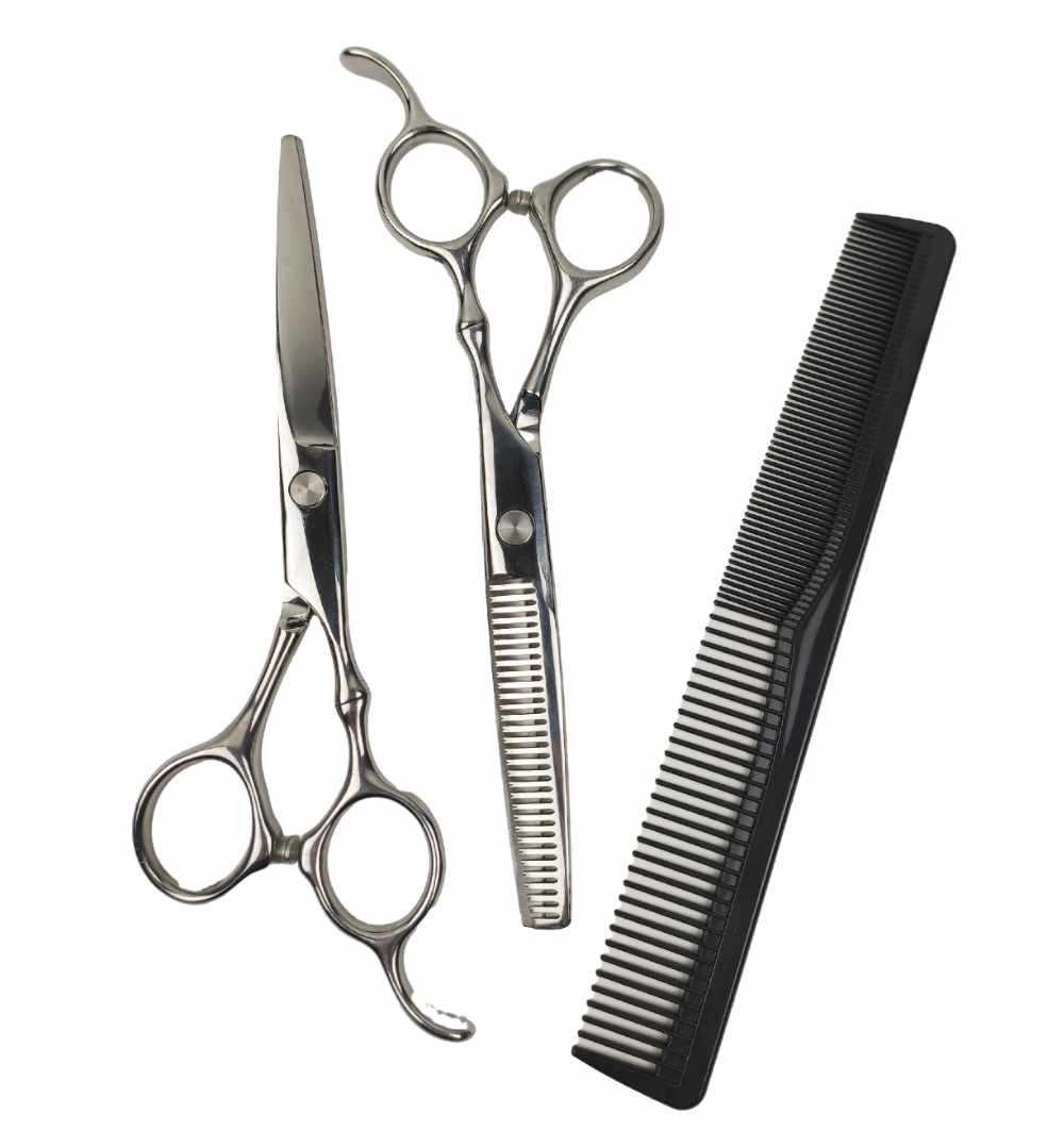 Hairdressing Scissors &amp; Thinning Scissors Deluxe Hairdressing Set + Free Apron - 9