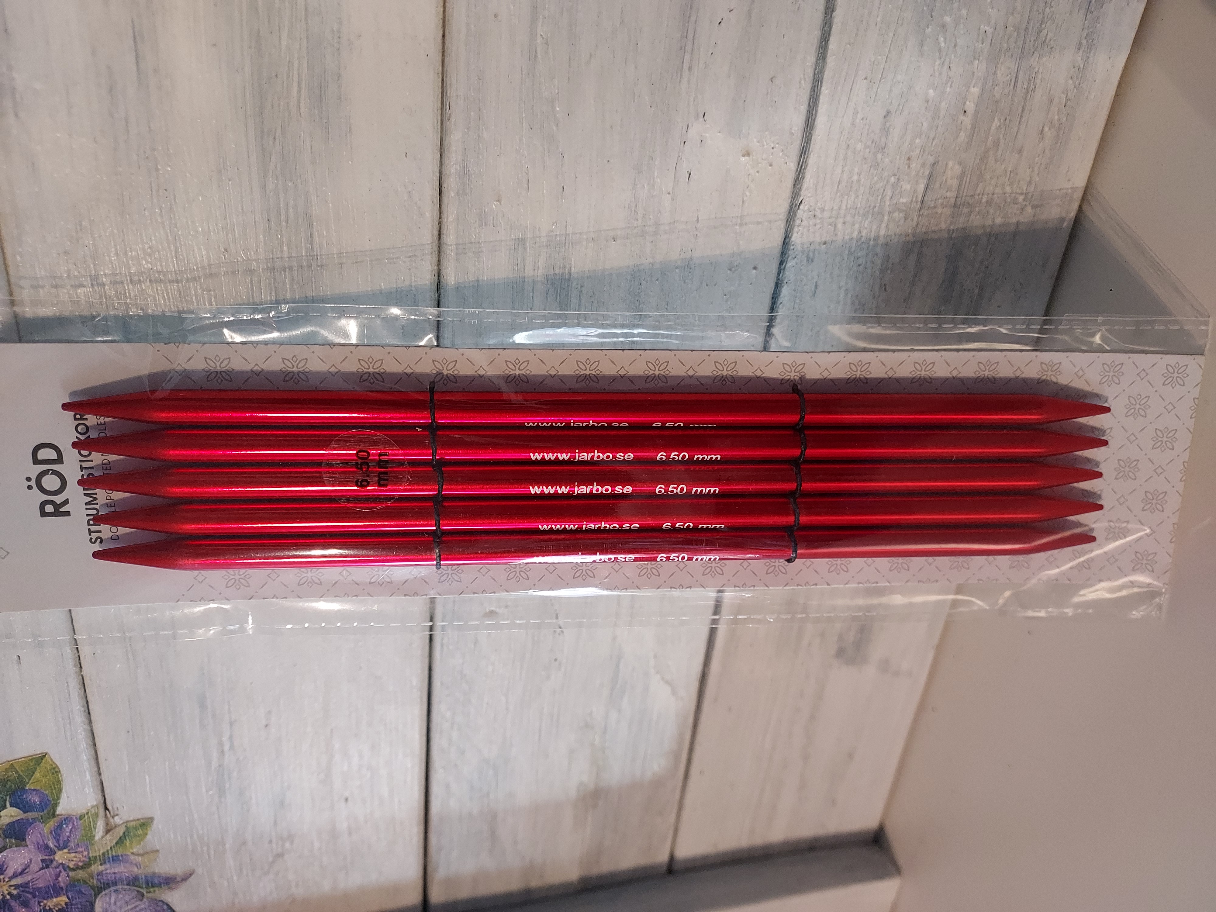Strumpstickor 20cm 6.5mm i metall