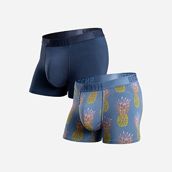 CLASSIC TRUNK 2 PACK PRINT - NAVY/PINEAPPLE FADE FOG