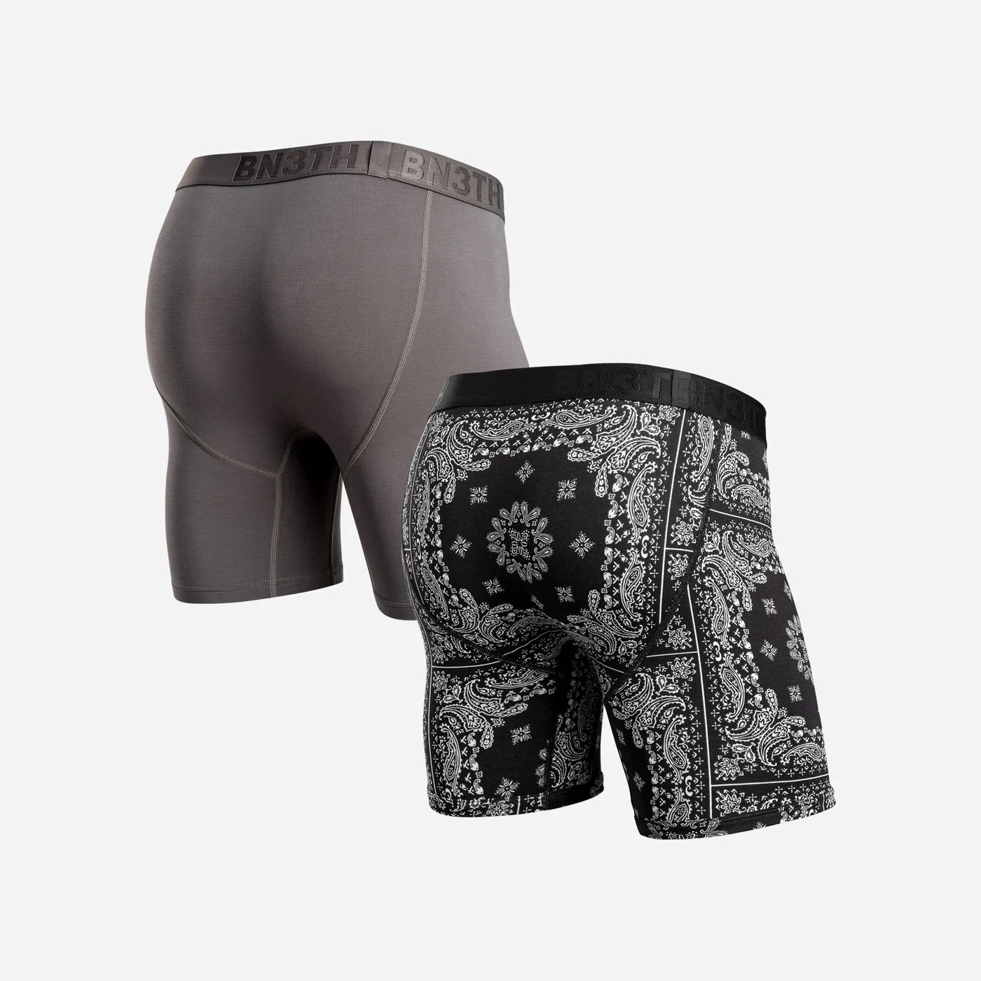 CLASSIC BOXER BRIEF PRINT - 2 PACK PR. GARGOYLE/BANDANA BLACK - 2
