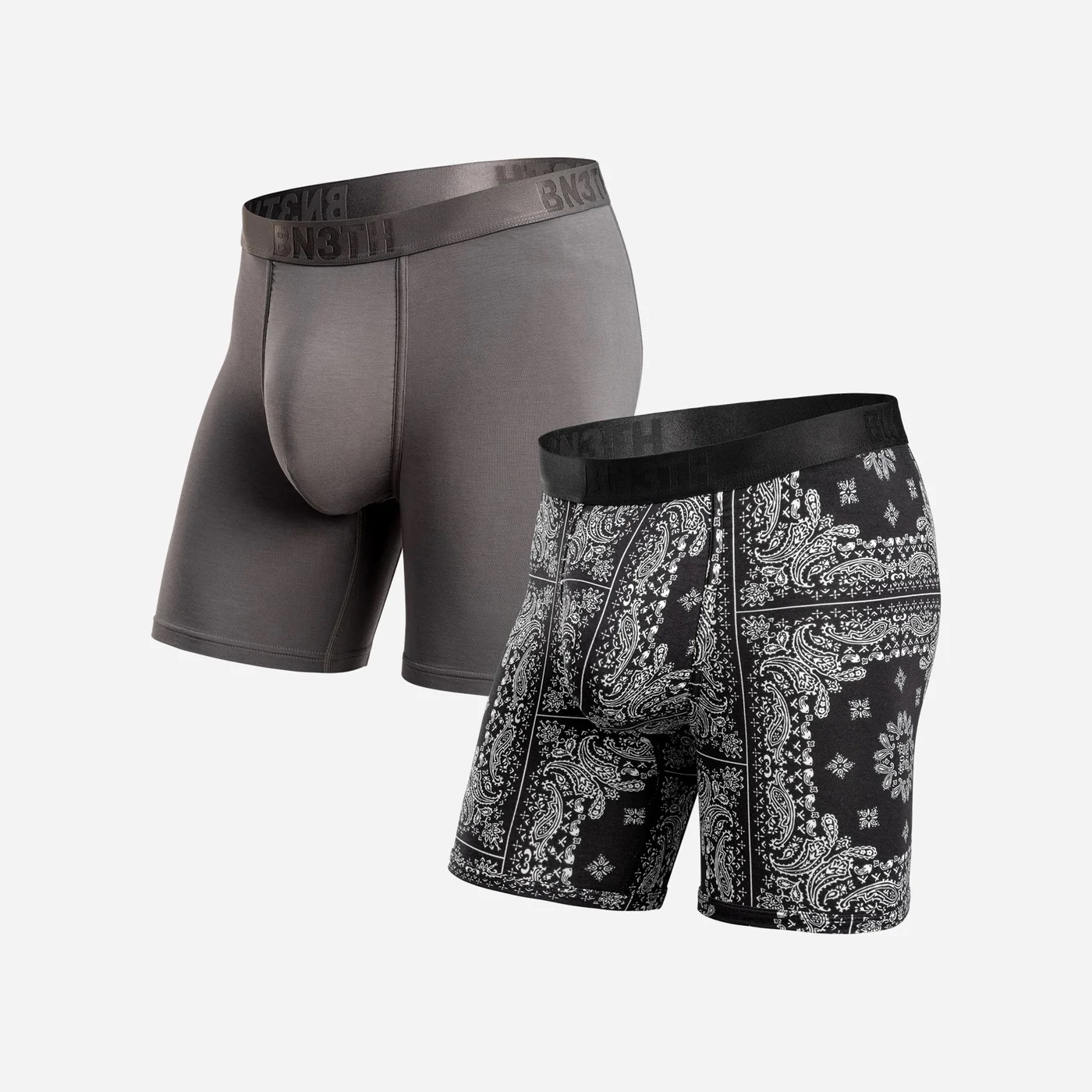 CLASSIC BOXER BRIEF PRINT - 2 PACK PR. GARGOYLE/BANDANA BLACK