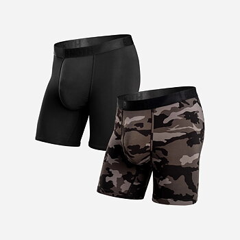 CLASSIC BOXER BRIEF PRINT - 2 PACK PR. BLACK/CAMO COVERT