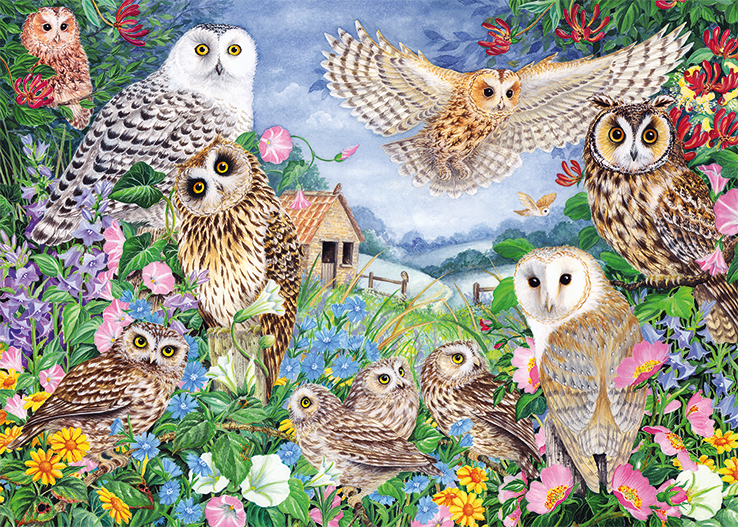 Owls In The Wood 1000 Bitar Jumbo