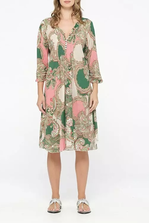 One Season - Middy Poppy Faro Cotton Coral - 4