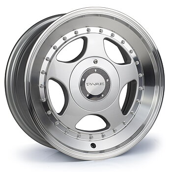15" DARE F5-SL - SILVER POLISHED LIP
