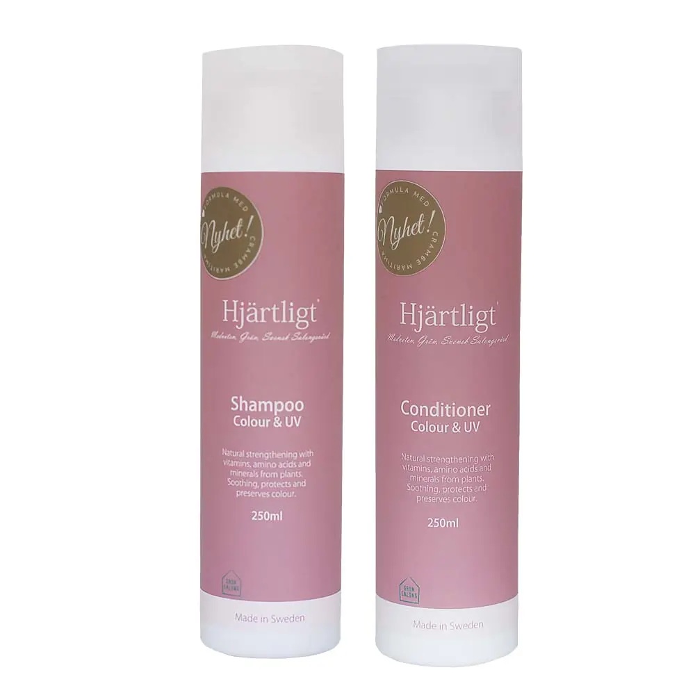 Hjärtligt Paket Färg & UV Schampo & Balsam - 2