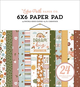 ECHO PARK PAPER-Dream Big Little Girl 6x6 Inch Paper Pad