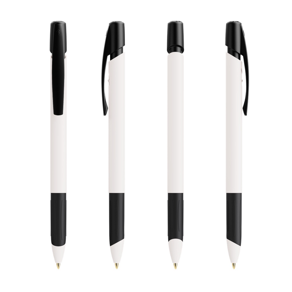 Penna BIC®Media Clic Grip ECOlution Ballpen, 4 färger  - 3
