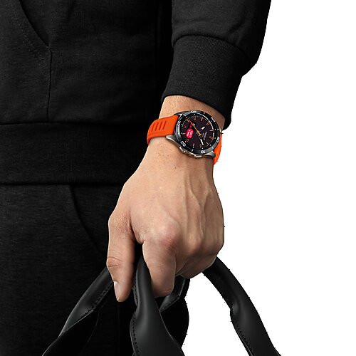 T153.420.47.051.02 Tissot T-Touch Connect sport 43,75 orange gummiband