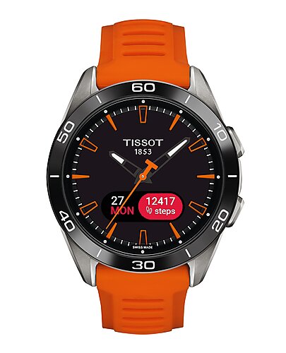 T153.420.47.051.02 Tissot T-Touch Connect sport 43,75 orange gummiband