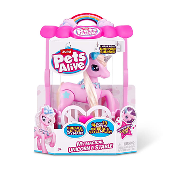 Zuru Pets Alive My Magical Unicorn and Stable