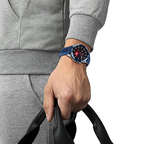 T153.420.47.051.01 Tissot T-Touch Connect sport 43,75 blått gummiband