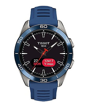 T153.420.47.051.01 Tissot T-Touch Connect sport 43,75 blått gummiband