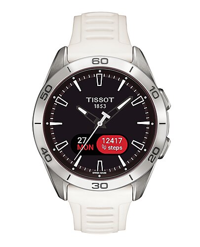 T153.420.47.051.03 Tissot T-Touch Connect sport 43,75 vitt gummiband