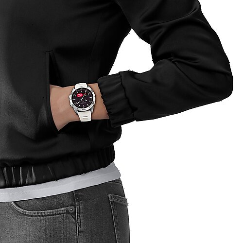 T153.420.47.051.03 Tissot T-Touch Connect sport 43,75 vitt gummiband