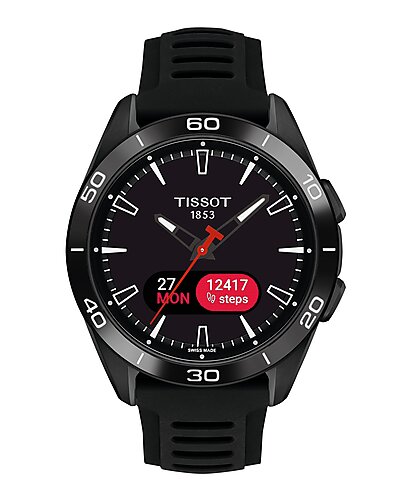 T153.420.47.051.04 Tissot T-Touch Connect sport 43,75 svart gummiband