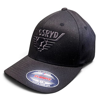 FlexFit Keps Svart Broderad Retro Logo 