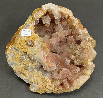 Andekvarts Kluster -Rosenkvarts Geode - ANDAJ42
