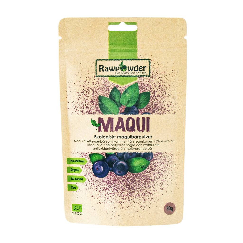 Maqui bär pulver 50g - Rawpowder