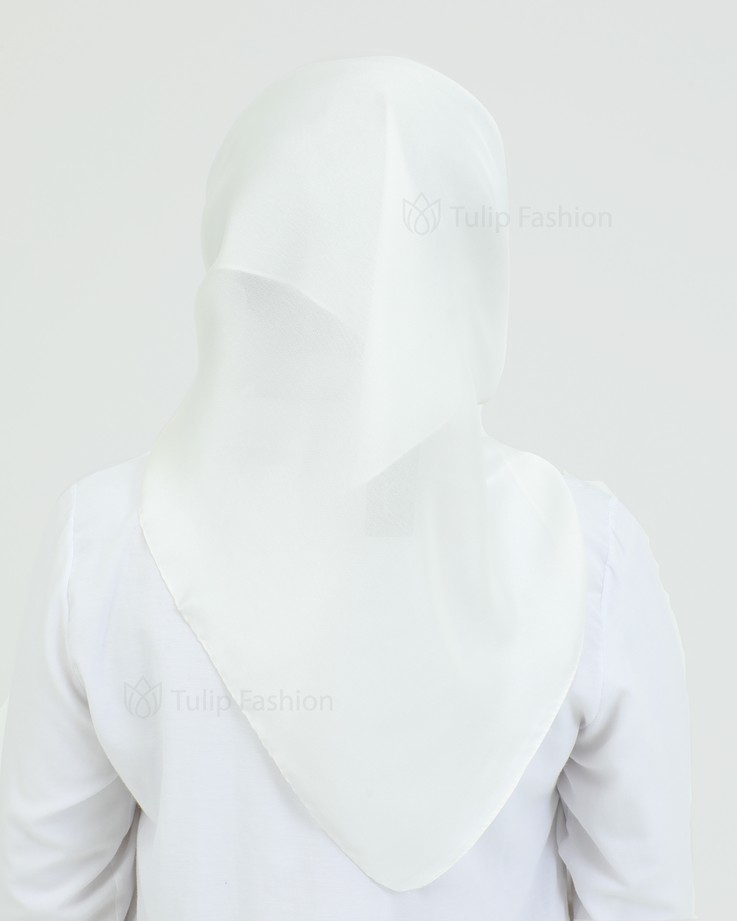 Hijab - Square Satin 95 cm - Off-White - 3