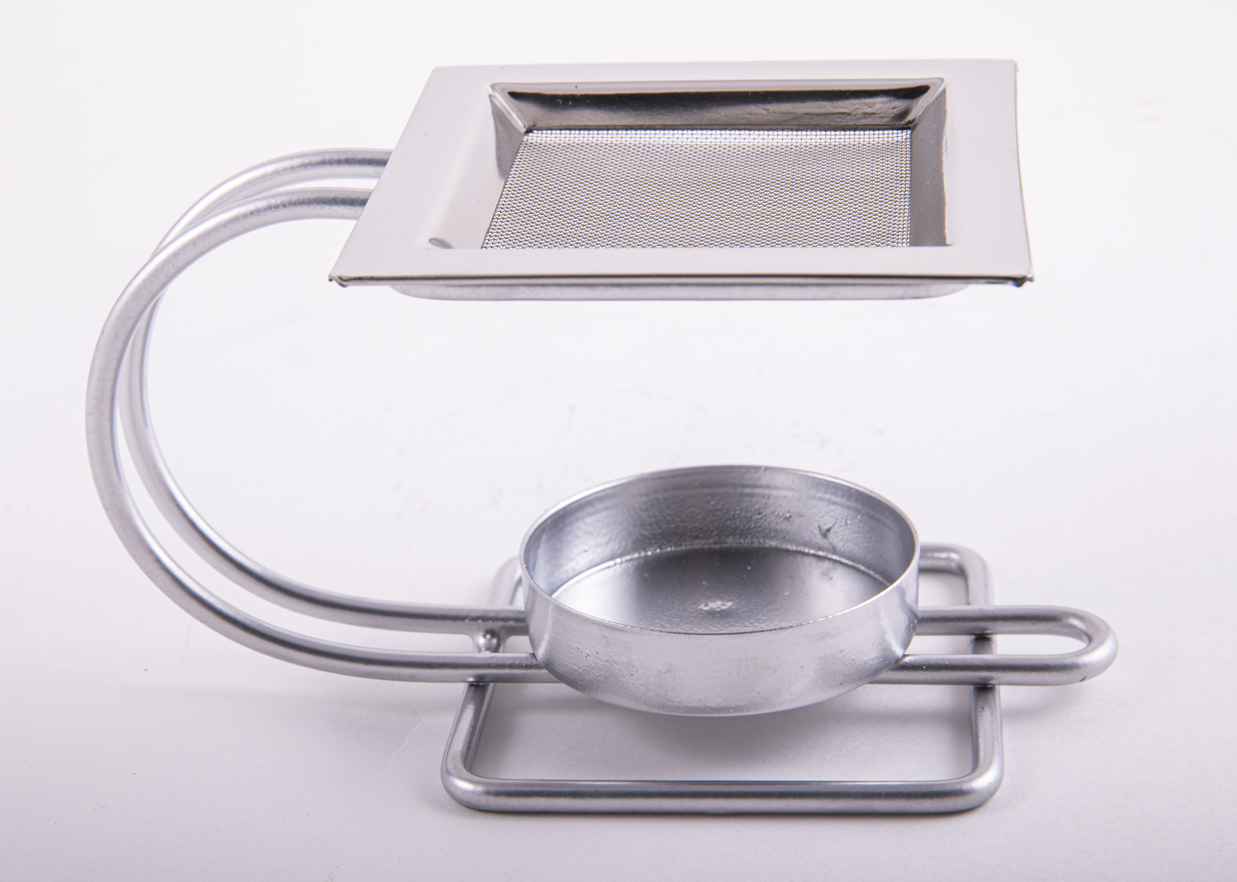 Kåda Brännare i Silver Metall