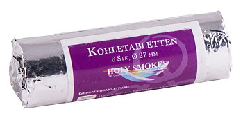 Kol till Kåda Rökelse eller vattenpipa - 2.7cm Kol