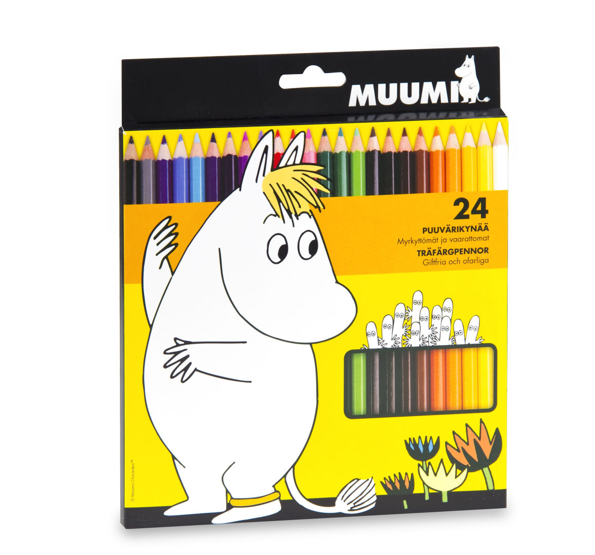 Mumin Träfärgpennor 24-Pack