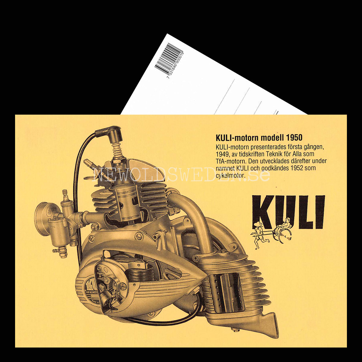 KULI-motorn modell 1950 - Örebro - Vykort A5 - 3