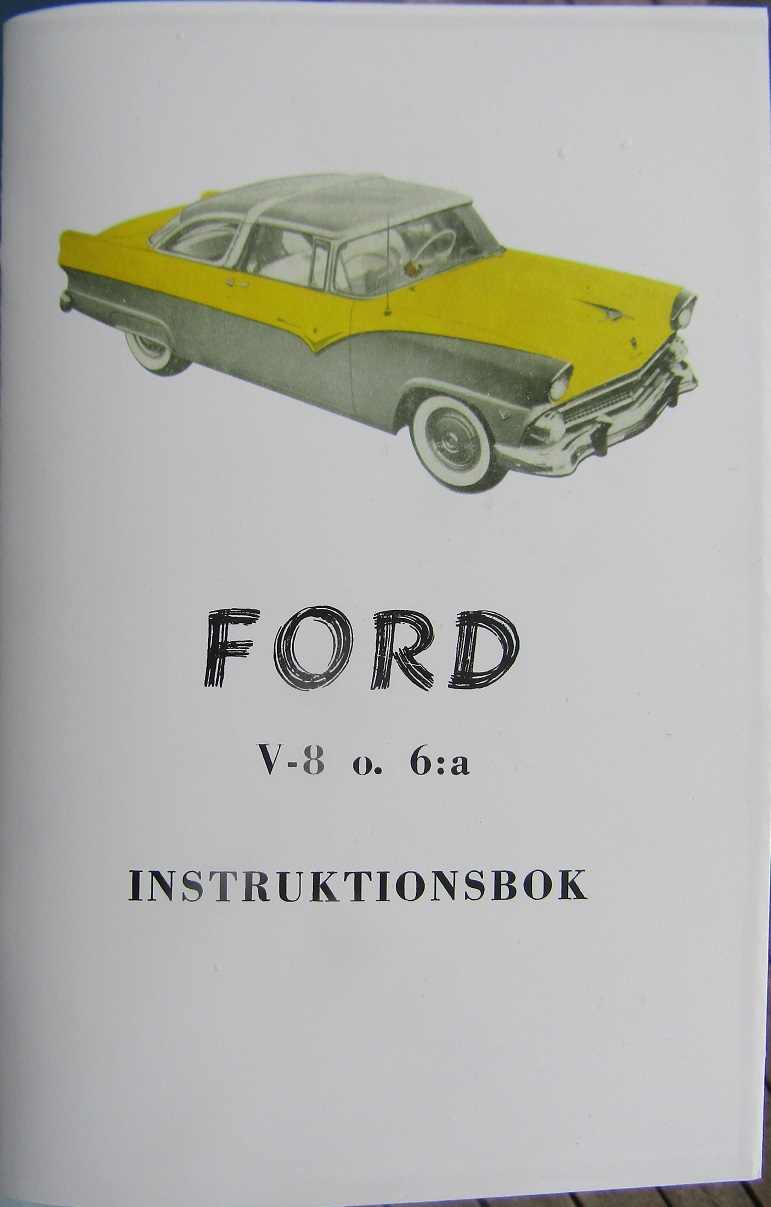 1955 Ford instruktionsbok svensk