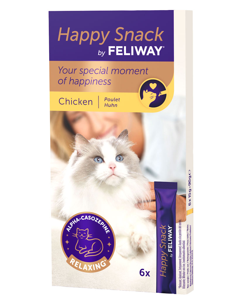 Feliway Happy Snack Rogivande Kattgodis - 6 x 15 g