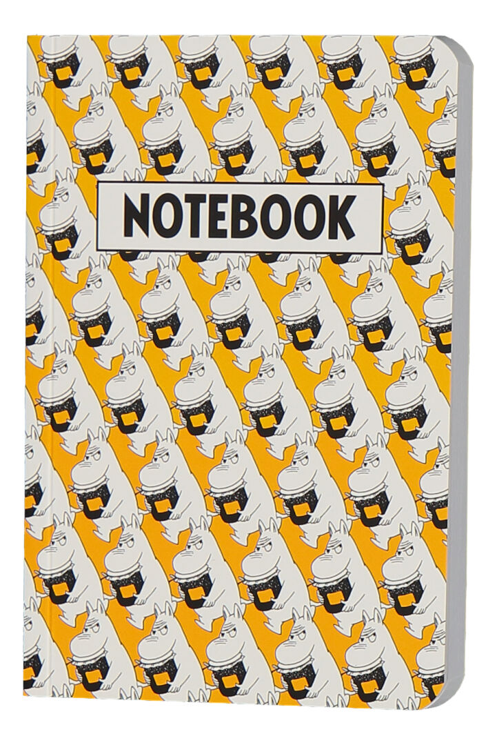 Mumin Skrivbok A6 - Pop Art - Mumintrollet Gul