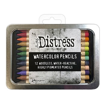 TIM HOLTZ DISTRESS WATERCOLOR PENCILS SET 4