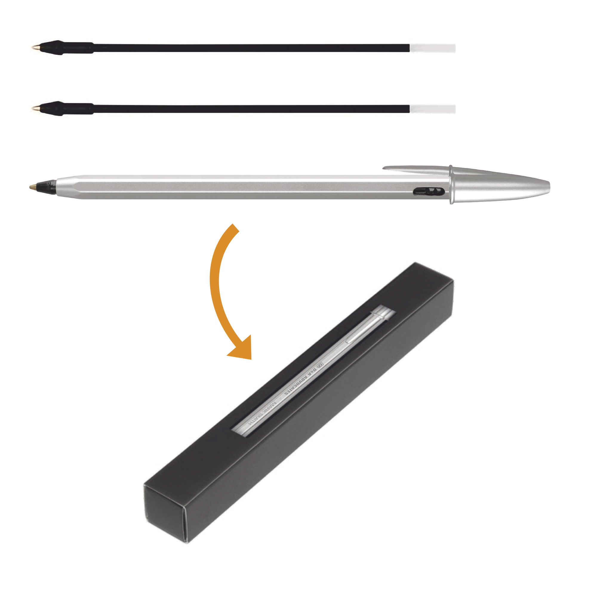 Penna BIC® Cristal Re'New™ i metall - 2