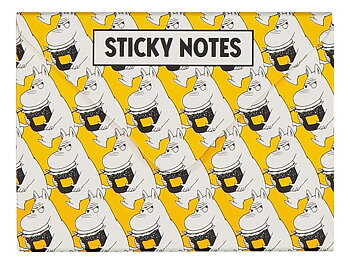 Mumin Sticky Notes - Mumintrollet Gul