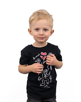 Jernhest - Little Sorry Tee Svart - Barn t-shirt tattootryck