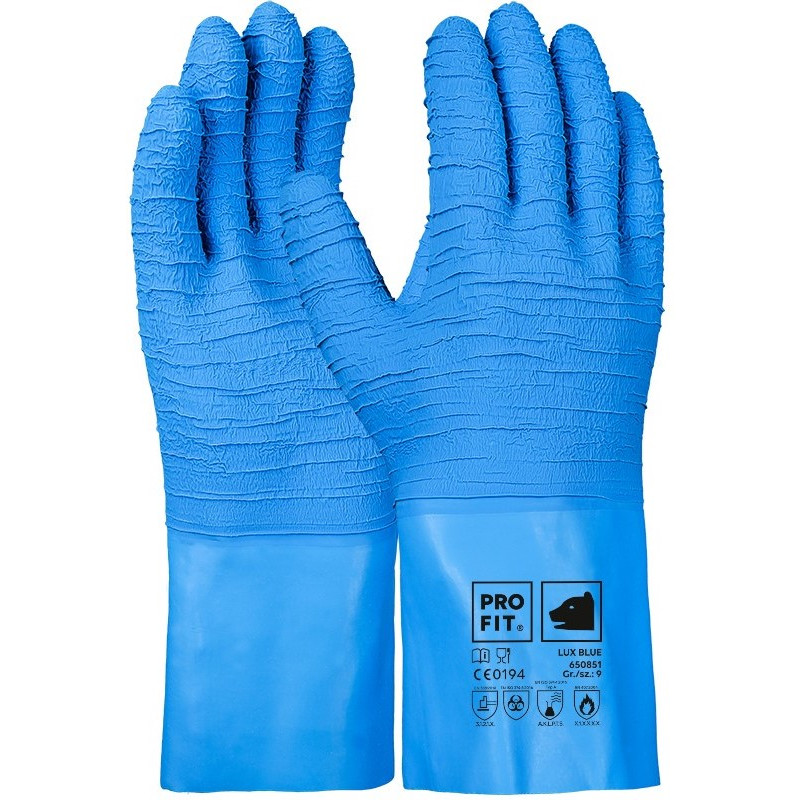 Handske PRO-FIT blå, 10/XL - 3