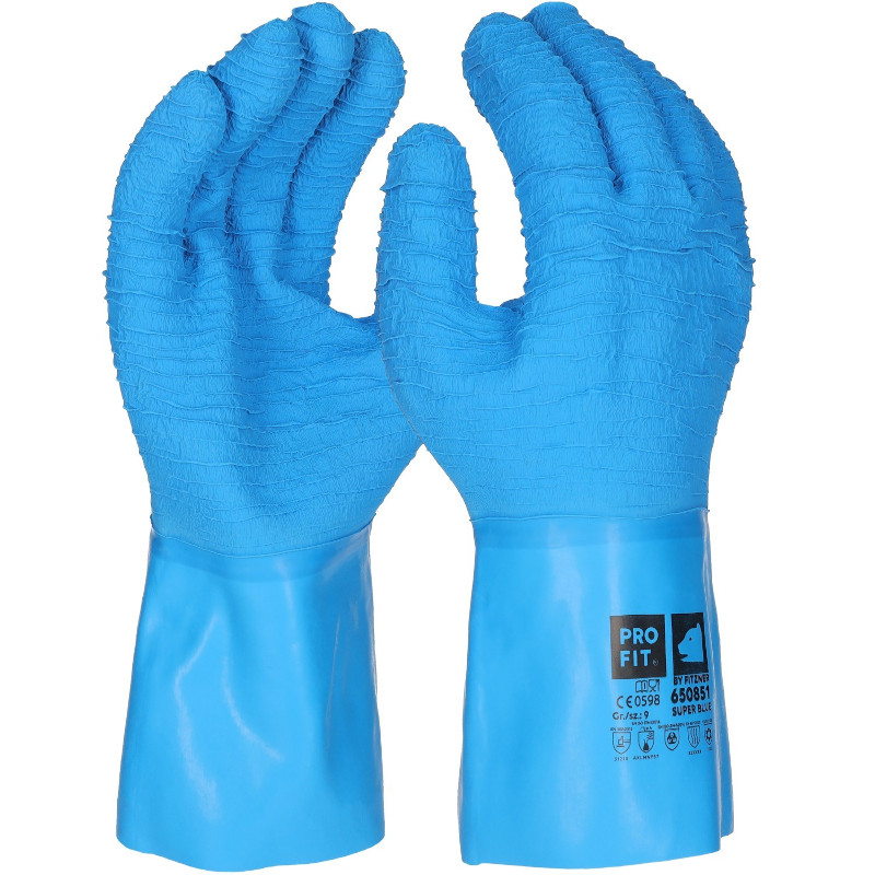 Handske PRO-FIT blå, 10/XL