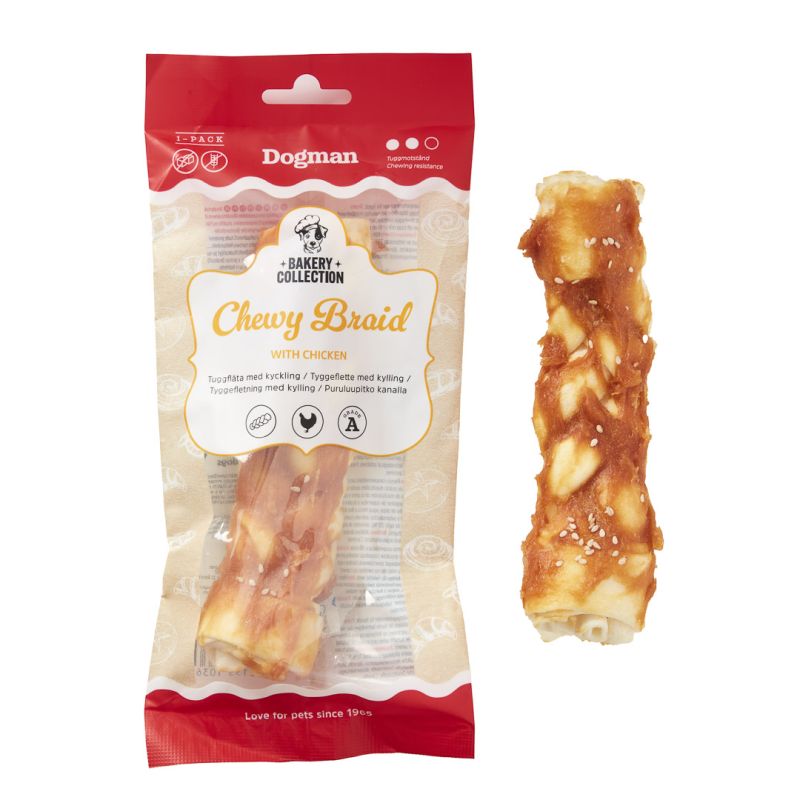 Dogman Tugg Bakery Collection Chewy Braid Chicken M 15cm - 2