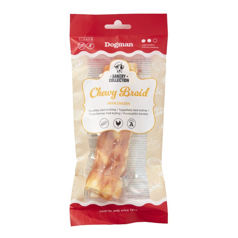 Dogman Tugg Bakery Collection Chewy Braid Chicken M 15cm