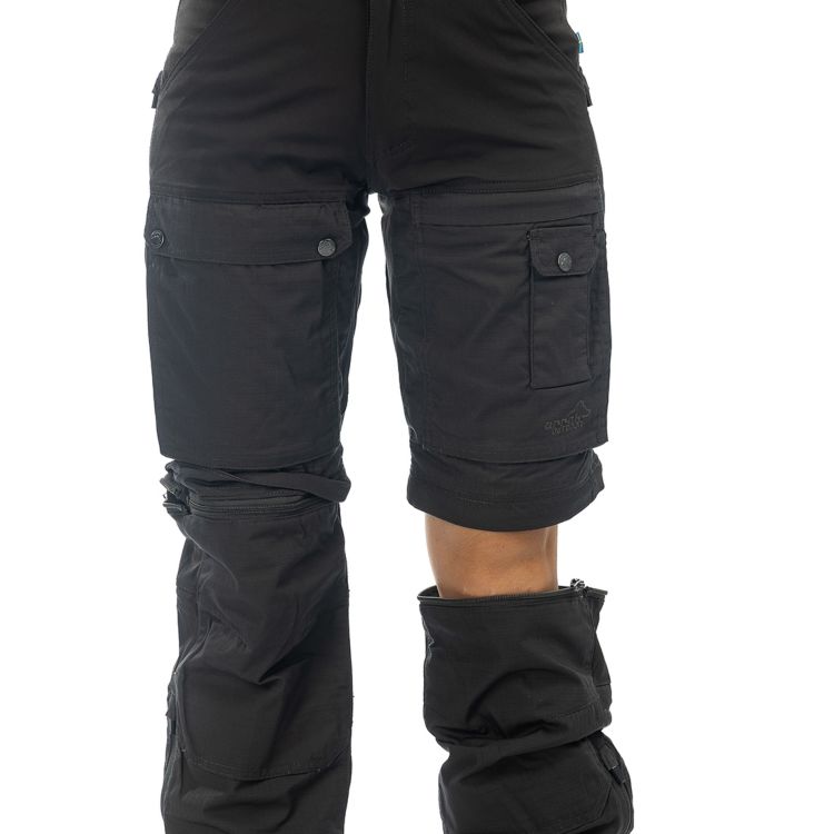 Arrak Outdoor Flexible Zip Off Pants - Women Anthracite 