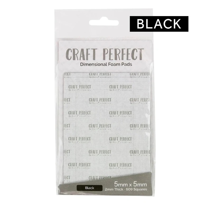 Tonic Studios - Craft Perfect - Adhesives Dimensional Foam Pads 5mm - Black 