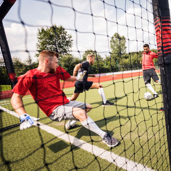 Hudora fotbollsmål ProTec  300x200x120 (BxHxD) - 2