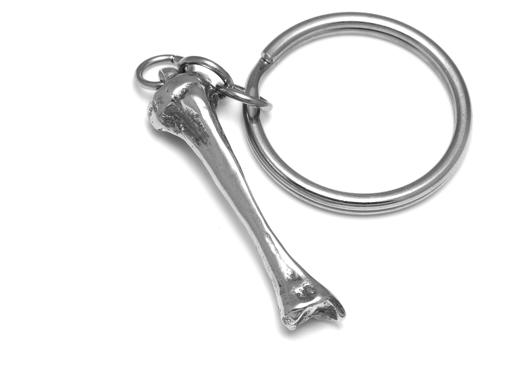 Skenben Nyckelring, Skelett Accessoar, Anatomi Nyckelhållare i Tenn och Stål