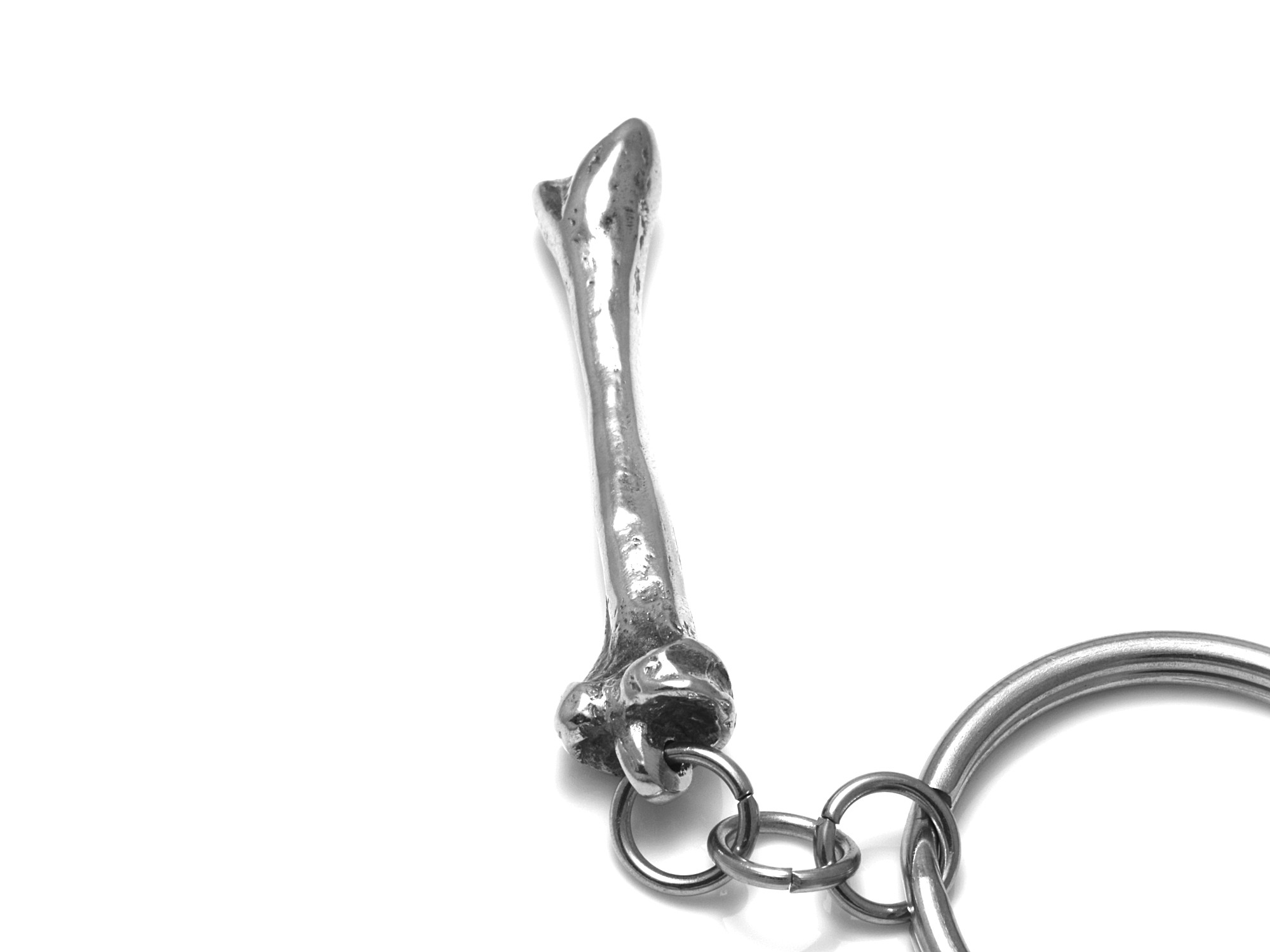 Skenben Nyckelring, Skelett Accessoar, Anatomi Nyckelhållare i Tenn och Stål - 4