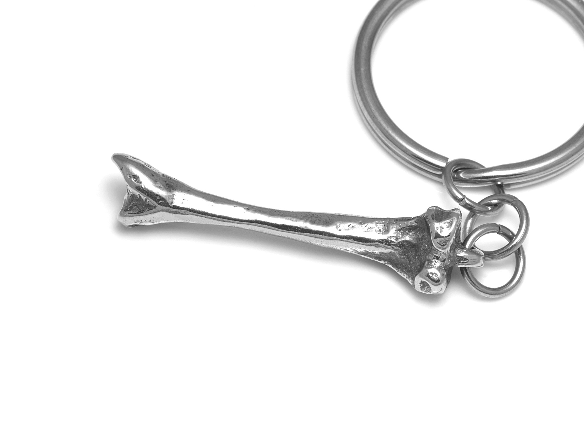 Skenben Nyckelring, Skelett Accessoar, Anatomi Nyckelhållare i Tenn och Stål - 3