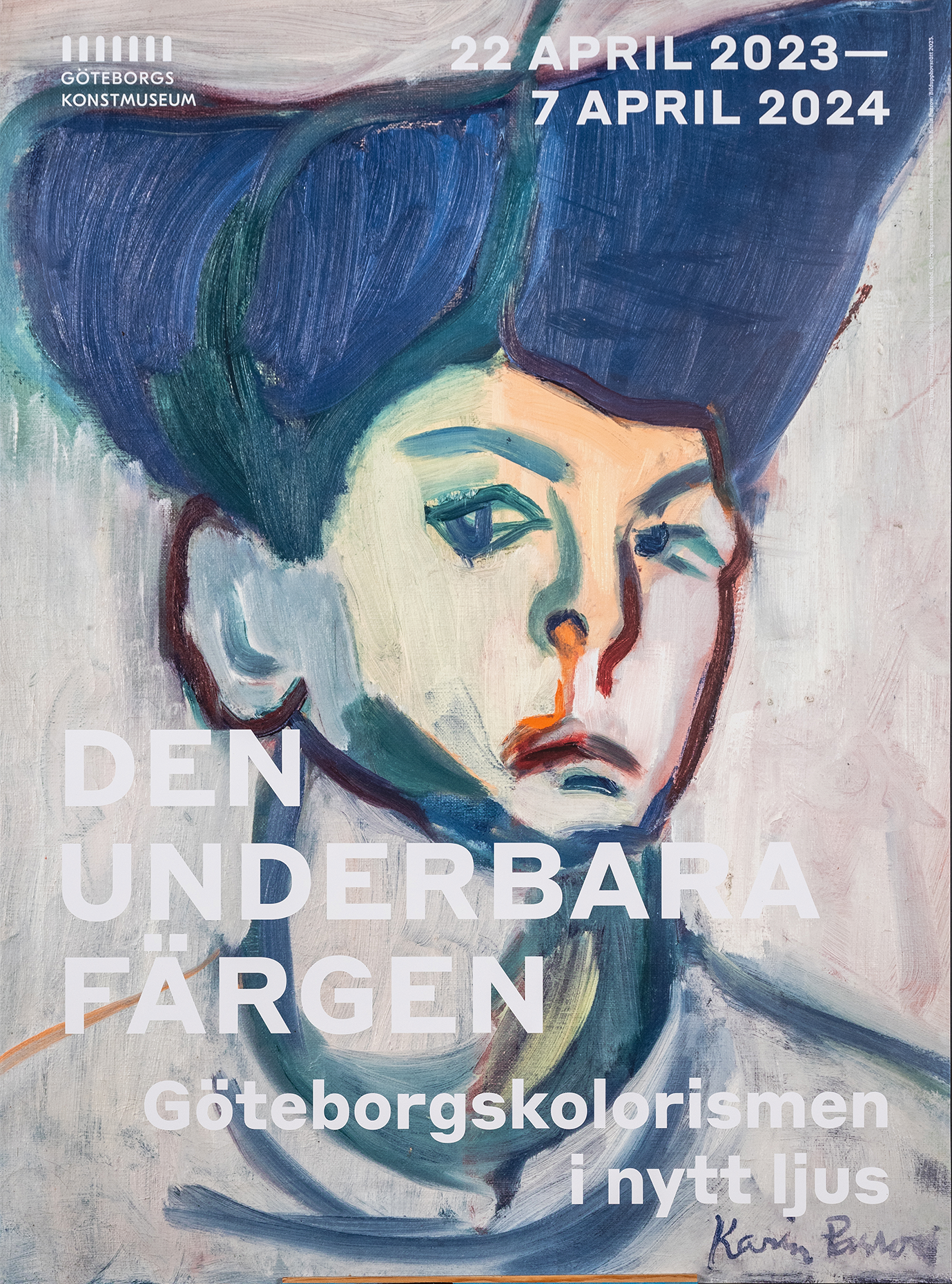 Affisch, Den underbara färgen, Göteborgskolorismen i nytt ljus, Karin Parrow "huvud"