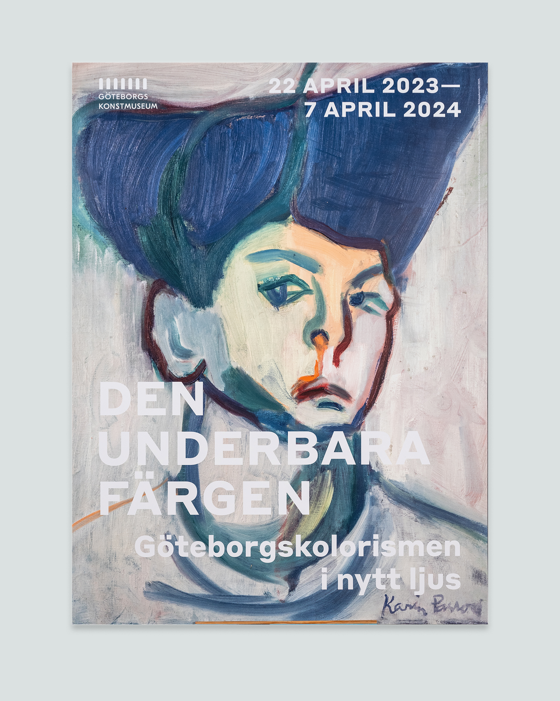 Affisch, Den underbara färgen, Göteborgskolorismen i nytt ljus, Karin Parrow "huvud"