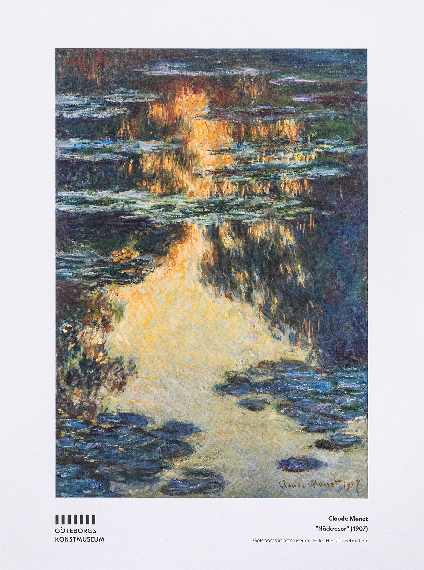 Affisch, Claude Monet, Näckrosor